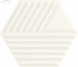 Плитка Ceramika Paradyz Woodskin Bianco Heksagon Struktura C (19,8х17,1)